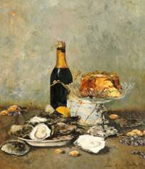 huitres et champagne