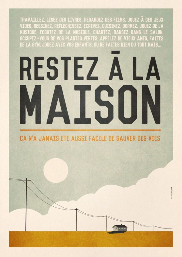 Affiche Restez chez vous 