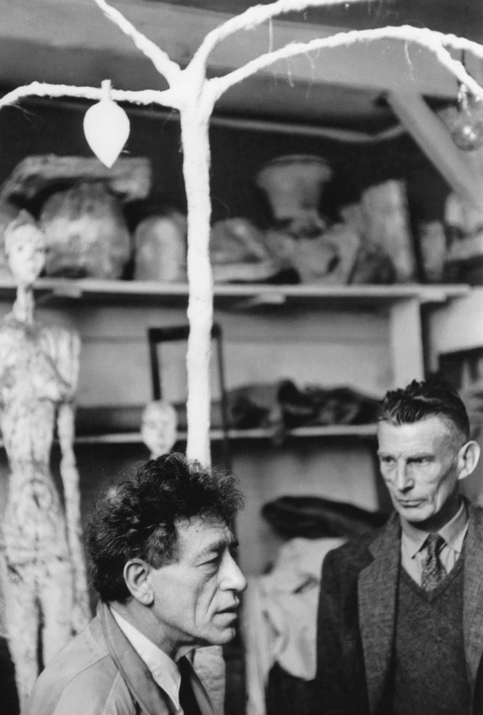 Giacometti et Beckett dans l'atelier d'Alberto