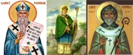 3 représentations de Saint Patrick