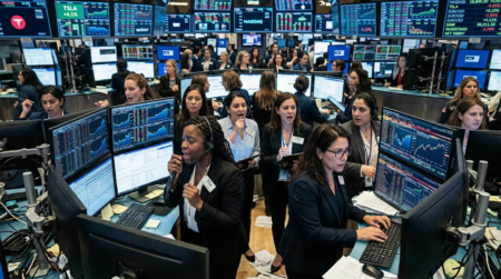 Une salle de marché où tous les Traders sont des femmes...