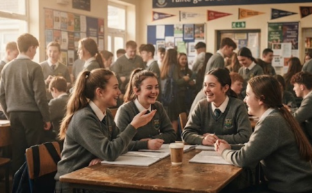 Étudiants en uniforme: PISA 2025 : Irlande, France, Portugal.